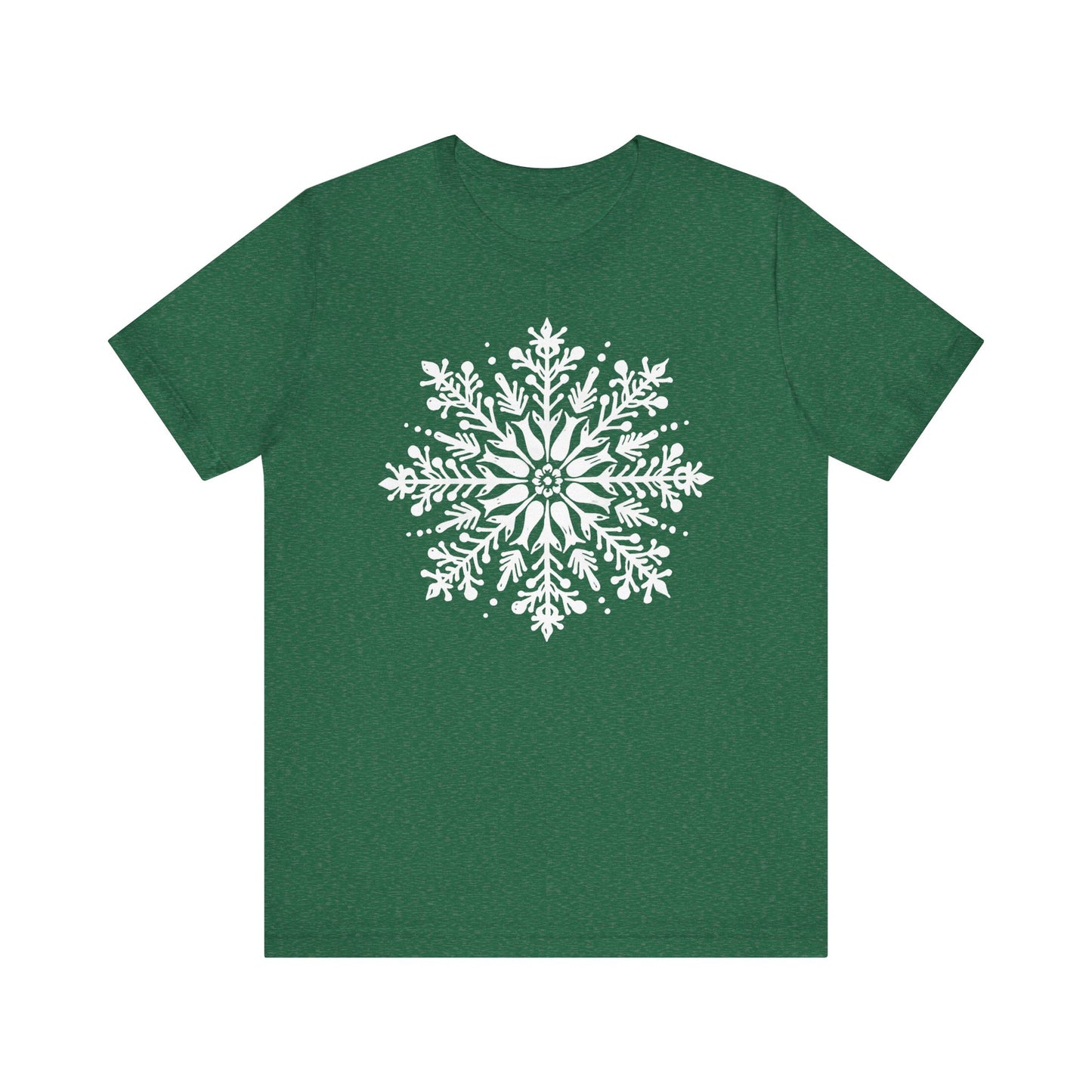Cute Winter Snowflakes Tshirt Merry Christmas Shirts for Women Holiday Graphic Tees - PF