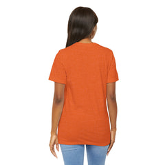 Womens Heather Orange T Shirts Premium Casual Short Sleeve Shirts Oversized Summer Tops
