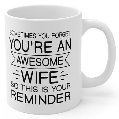 Awesome Wife Gift White 11oz Ceramic Coffee Mug