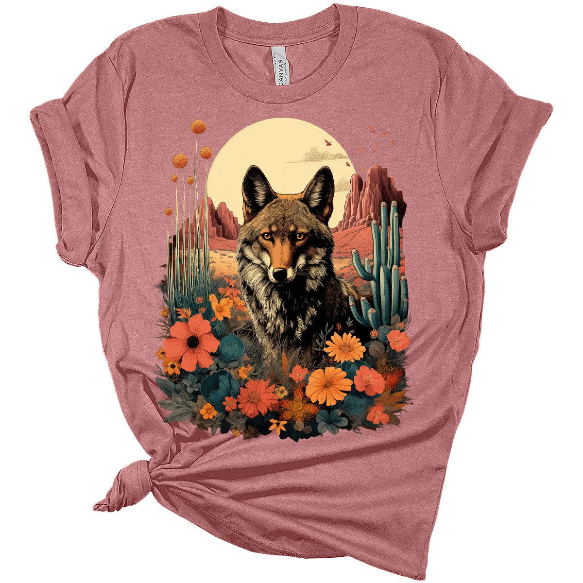 Womens Desert Wolf T-Shirt