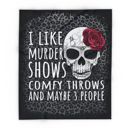 Murder Shows and Comfy Throws Gift for Women Ultra-Soft Micro Fleece Gift for Her Throw Blanket 50" x 60"