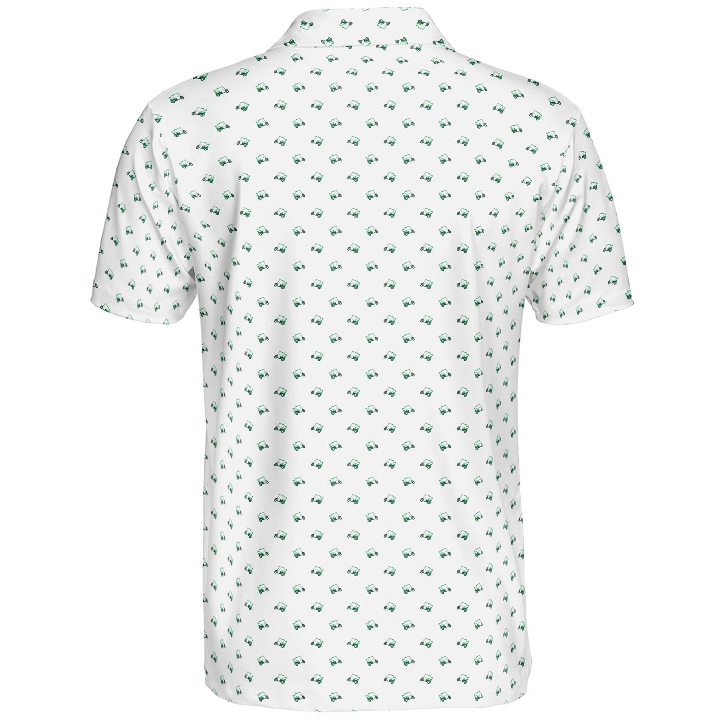 St Patricks Day Polo Shirts for Men Shamrock Golf Cart Moisture Wicking Short Sleeve Golf Top