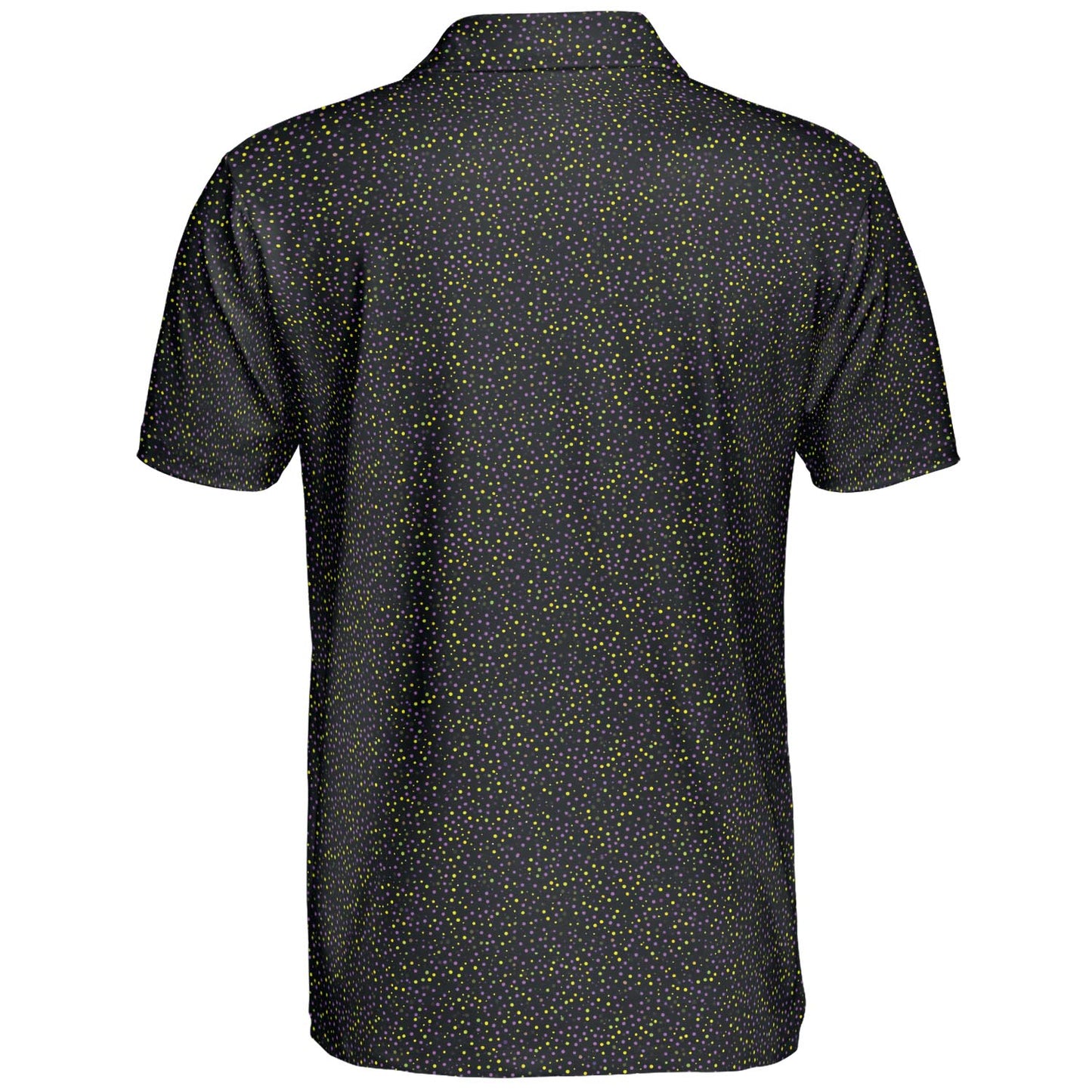 Mardi Gras Polo Shirt for Men The Midnight Parade Moisture Wicking Short Sleeve Golf Top