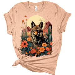 Womens Desert Wolf T-Shirt