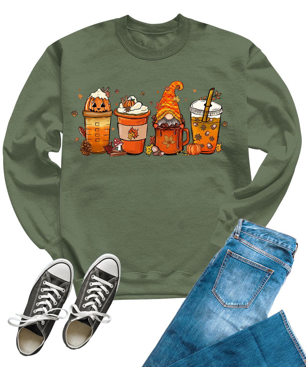 Fall Coffee Pumpkin Spice Women Sweatshirt