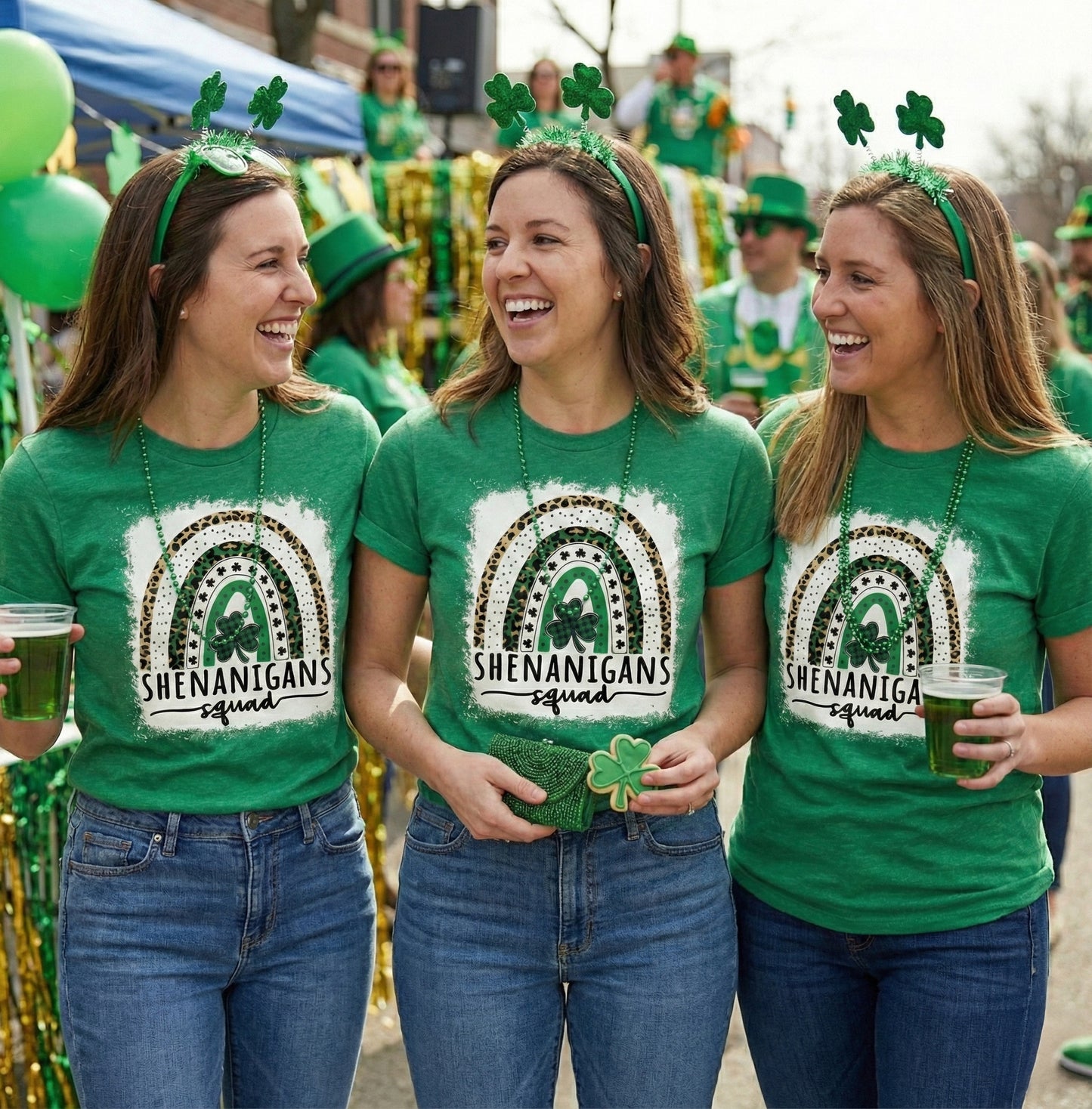 Shenanigans Squad Bella St. Patrick's Day Women's T-Shirt