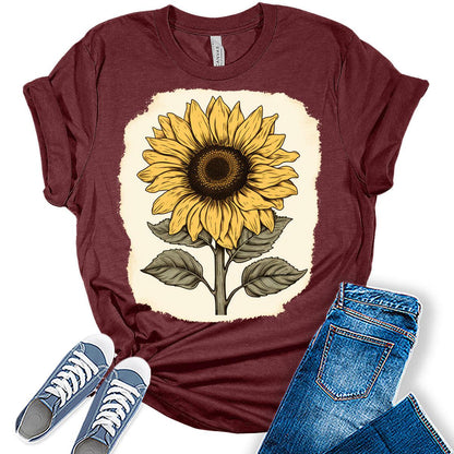 Womens Vintage Sunflower Shirts