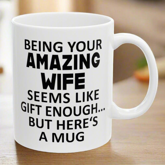 Gifts for Husband from Wife, Husband Birthday Christmas Anniversary Gifts for Him, Funny 11oz Unique Gift Coffee Cup Mug