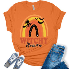 Womens Witchy Woman Halloween T-Shirt