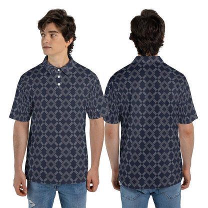Navy Polo Shirts for Men, Golf Shirts for Men and Men's Polo Moisture Wicking Shirts Short Sleeve