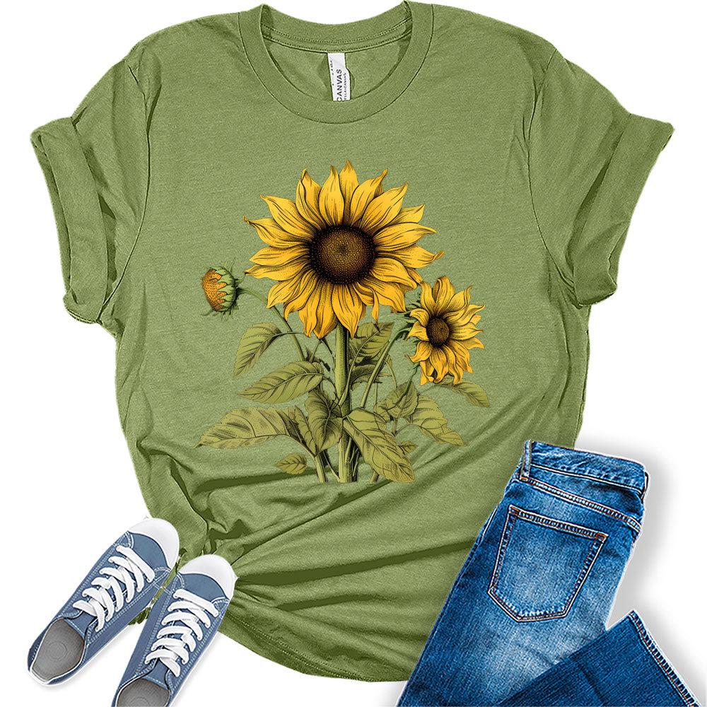 Women's Sunflower Wildflower Graphic Tee