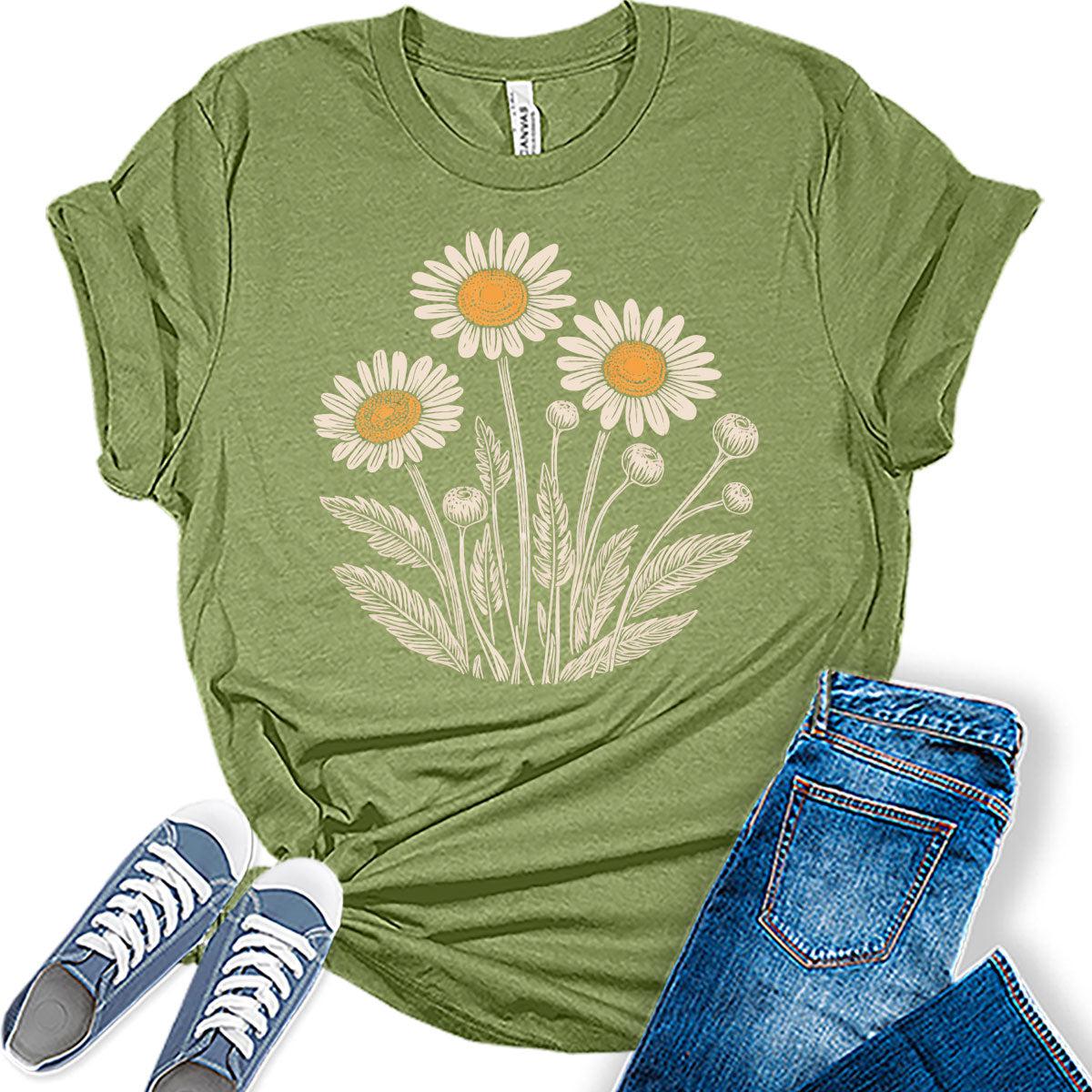 Beautiful Daisy Flower Shirt For Women