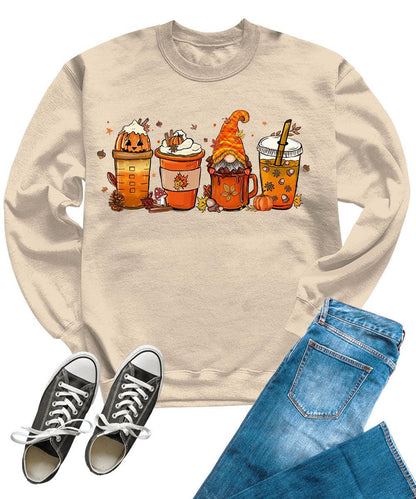 Fall Coffee Pumpkin Spice Women Sweatshirt