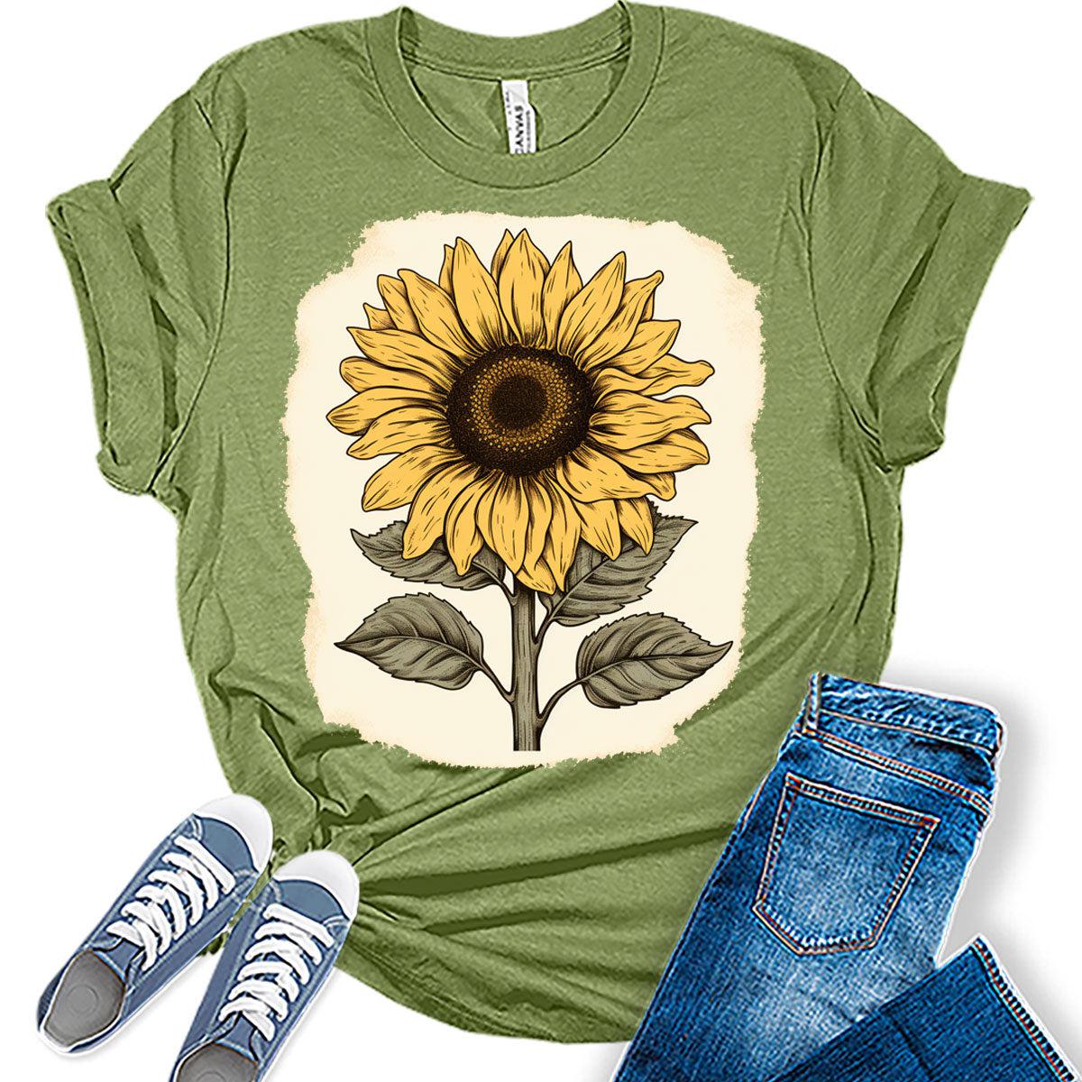 Womens Vintage Sunflower Shirts