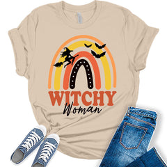 Womens Witchy Woman Halloween T-Shirt