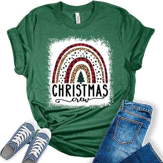 Christmas Crew Shirtsatching Family Tshirts Cute Holiday Graphic Tees