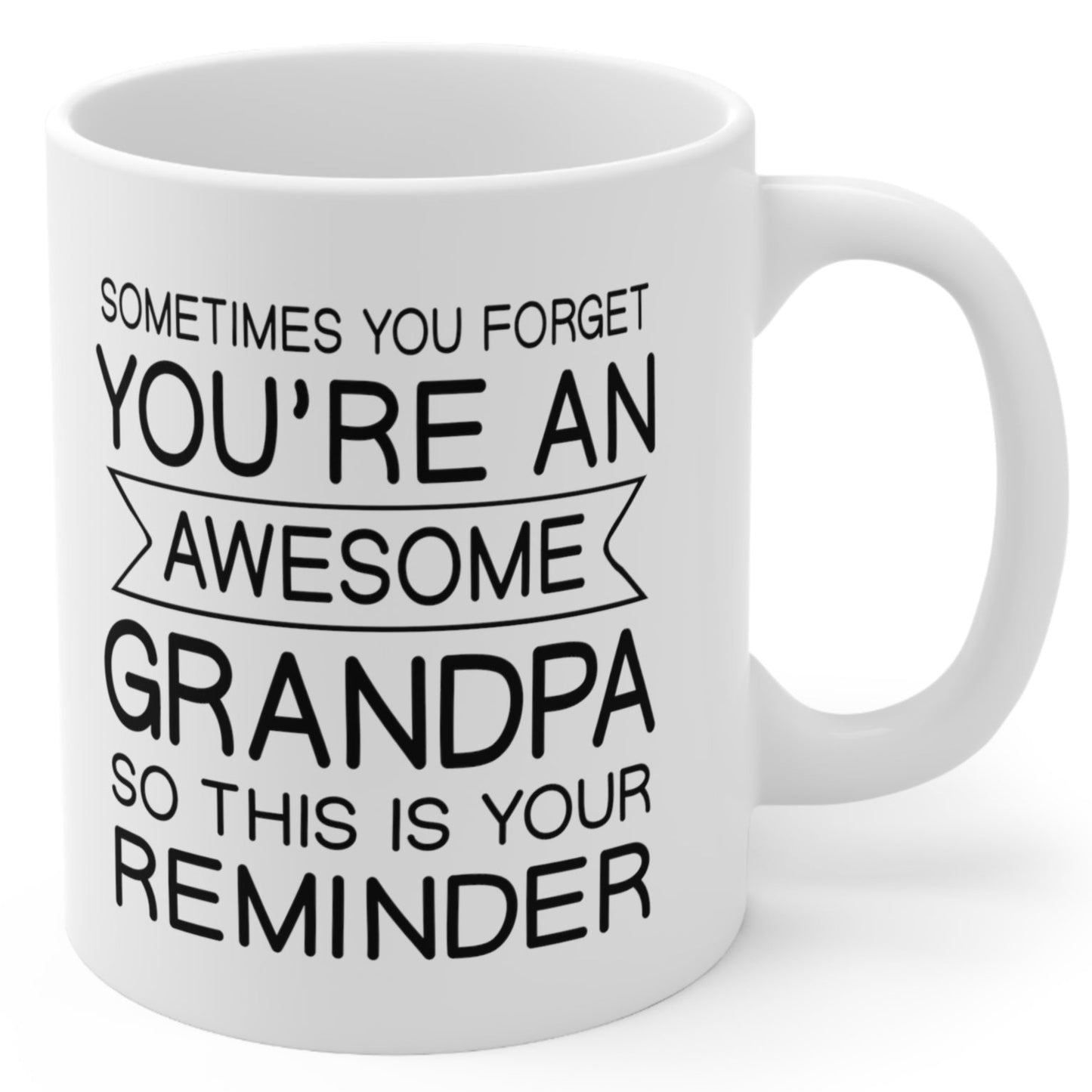 Awesome Grandpa Gift White 11oz Ceramic Coffee Mug