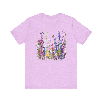 Womens Summer Shirt Vintage Boho Flower T Shirt Trendy Plus Size Graphic Tees - PF