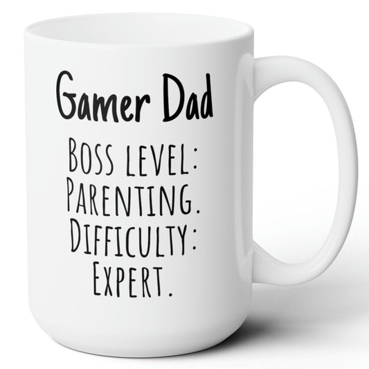 Gamer Dad Parenting Expert Funny Father Ceramic Gift Mug 15oz