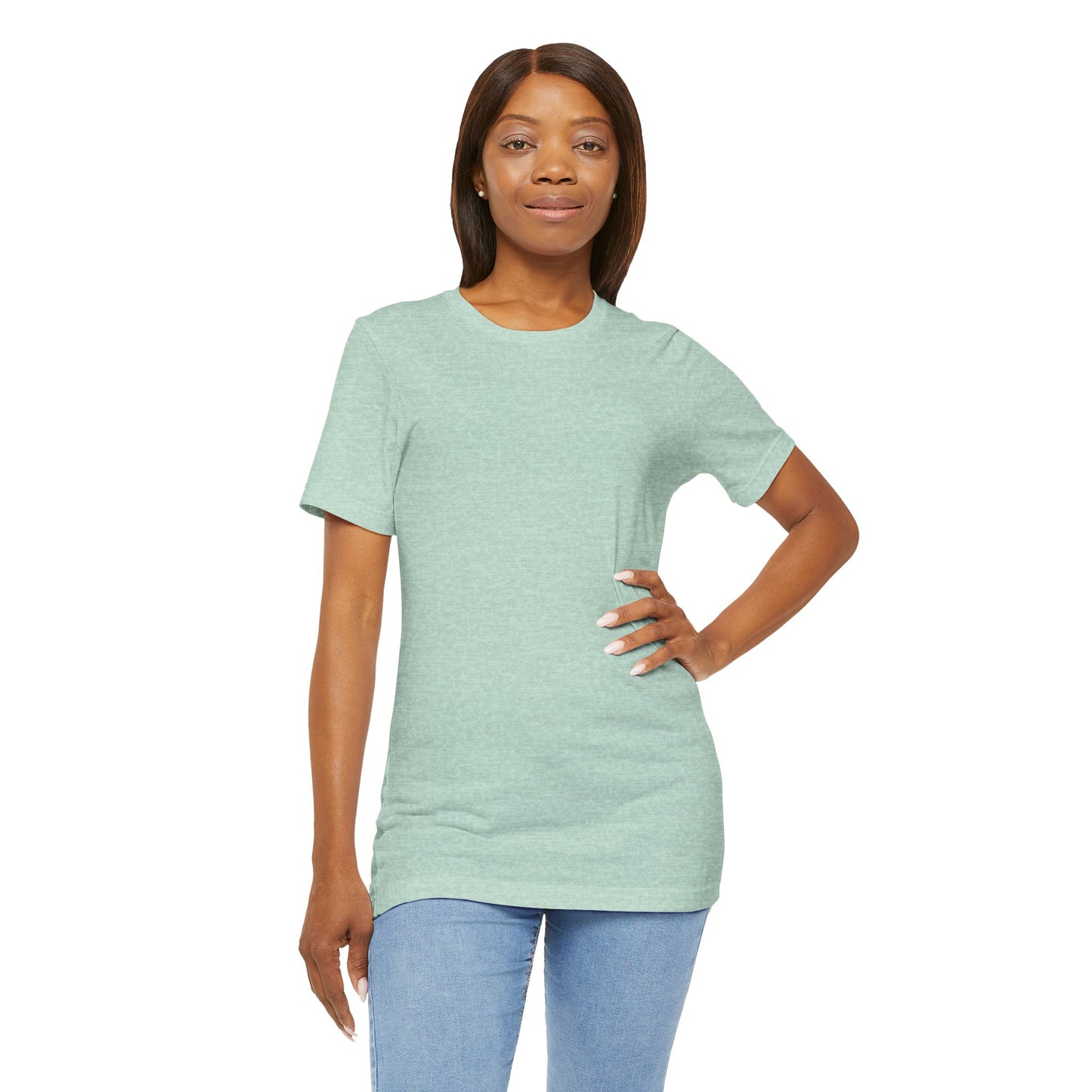 Womens Heather Prism Mint T Shirts Premium Casual Short Sleeve Shirts Oversized Tops