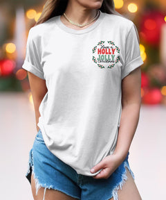 Merry Christmas Shirt Oversized  Top Groovy Christmas Tees
