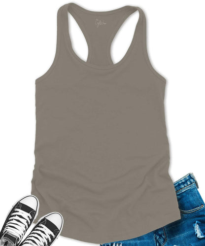 GyftWear Everyday Women's Stone Grey Racerback Tank Top