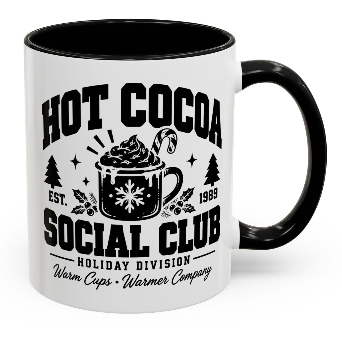 Hot Cocoa Social Club Holiday Division Gift Accent Coffee Mug