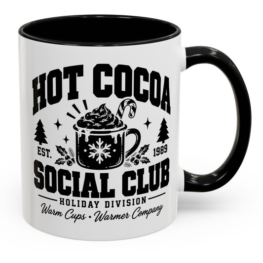Hot Cocoa Social Club Holiday Division Gift Accent Coffee Mug
