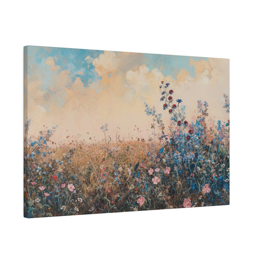 Abstract Floral Canvas Print Wall Painting Cottagecore Artwork Wall Art for Living Room Home Office Décor