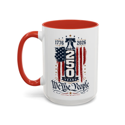 Commemorative 250th Patriotic Gift Accent Coffee Mug