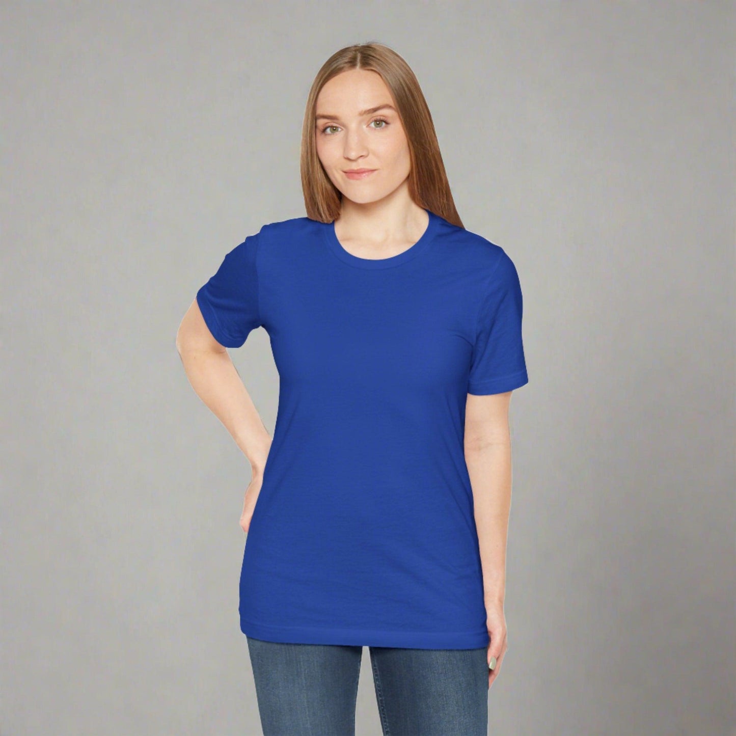 Womens Royal Blue T Shirts Premium Casual Short Sleeve Shirts Oversized Tops