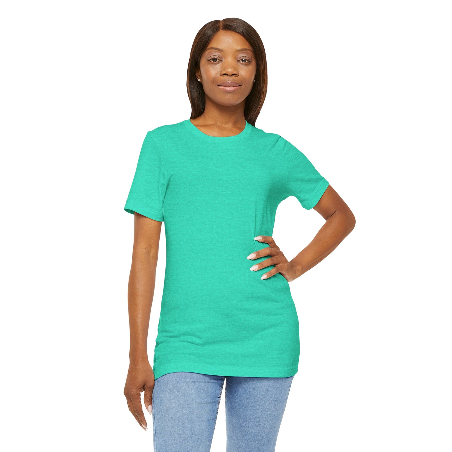 Womens Heather Sea Green T Shirts Premium Casual Short Sleeve Shirts Oversized Tops