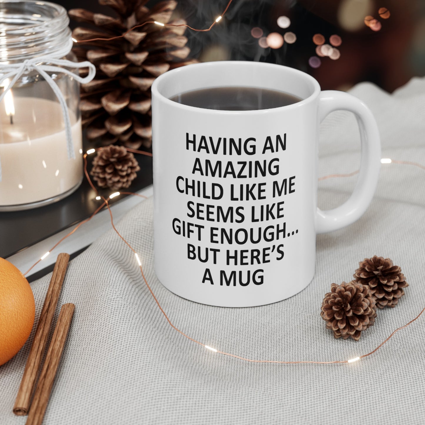 Gifts for Mom from Daughter Son, Mom Birthday Gifts, Amazing Child Gift for Birthday Christmas, Funny Gifts For Mothers, Christmas Mothers Day Gifts, Presents for Mom, 11oz Unique Coffee Cup Mug