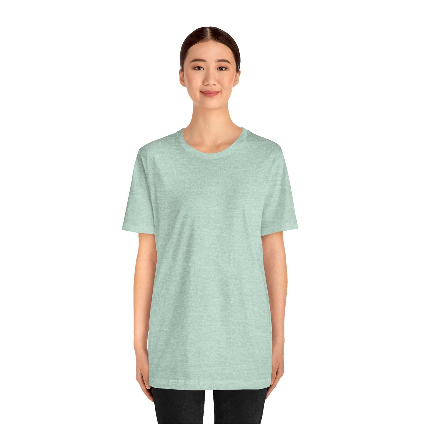 Womens Heather Prism Mint T Shirts Premium Casual Short Sleeve Shirts Oversized Tops