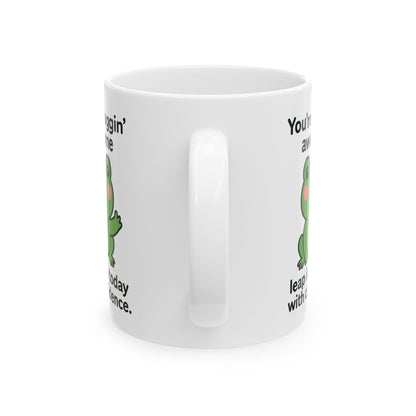 You're Froggin' Awesome Positive Affirmation Gift Mug 11oz Unique Coffee Cup