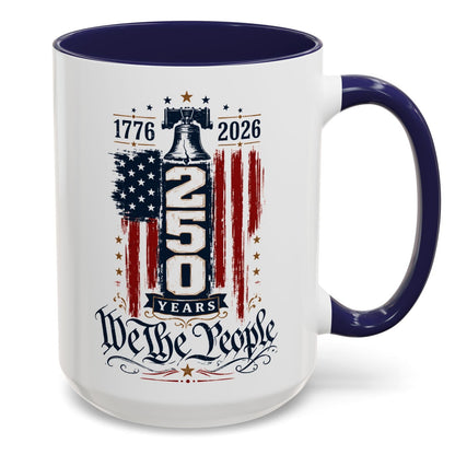 Commemorative 250th Patriotic Gift Accent Coffee Mug