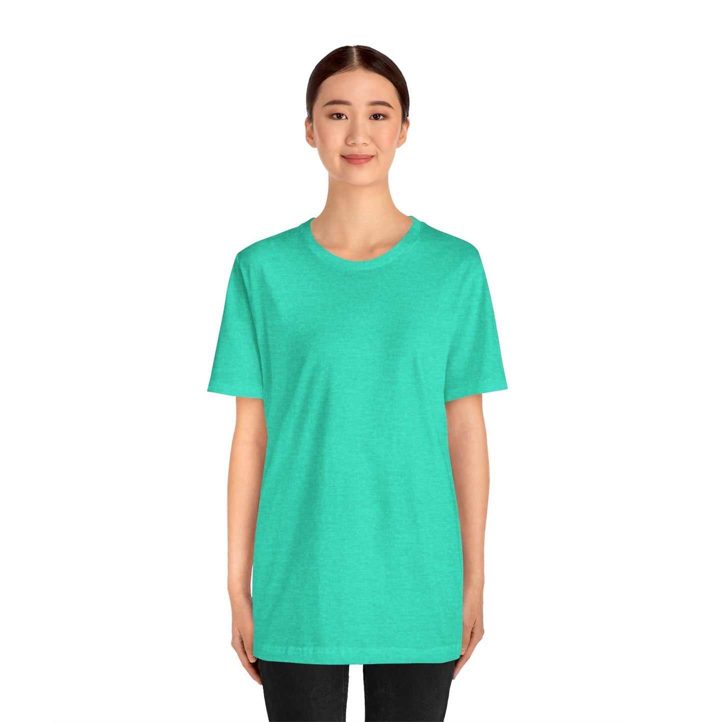 Womens Heather Sea Green T Shirts Premium Casual Short Sleeve Shirts Oversized Tops