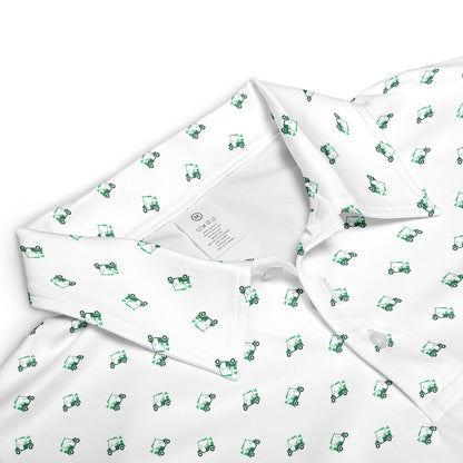 St Patricks Day Polo Shirts for Men Shamrock Golf Cart Moisture Wicking Short Sleeve Golf Top