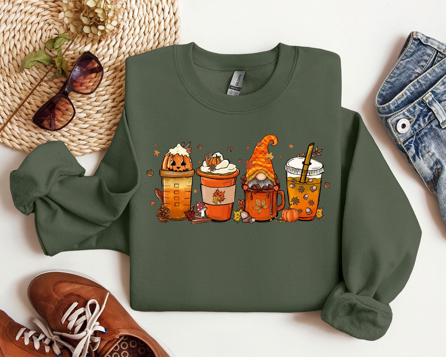 Fall Coffee Pumpkin Spice Women Sweatshirt