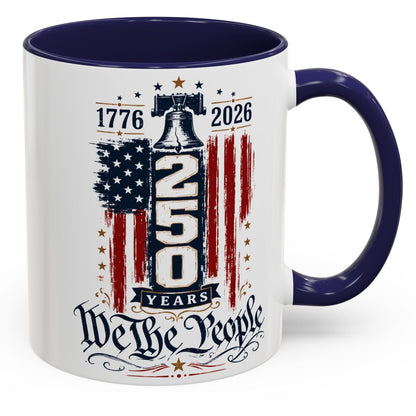 Commemorative 250th Patriotic Gift Accent Coffee Mug