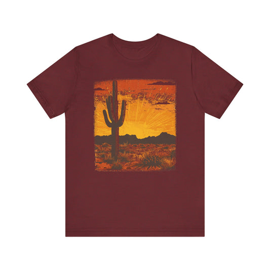 Cowgirl Shirts for Women Desert Cactus T Shirts Country Concert Tops Plus Size Western Graphic Tees - PF