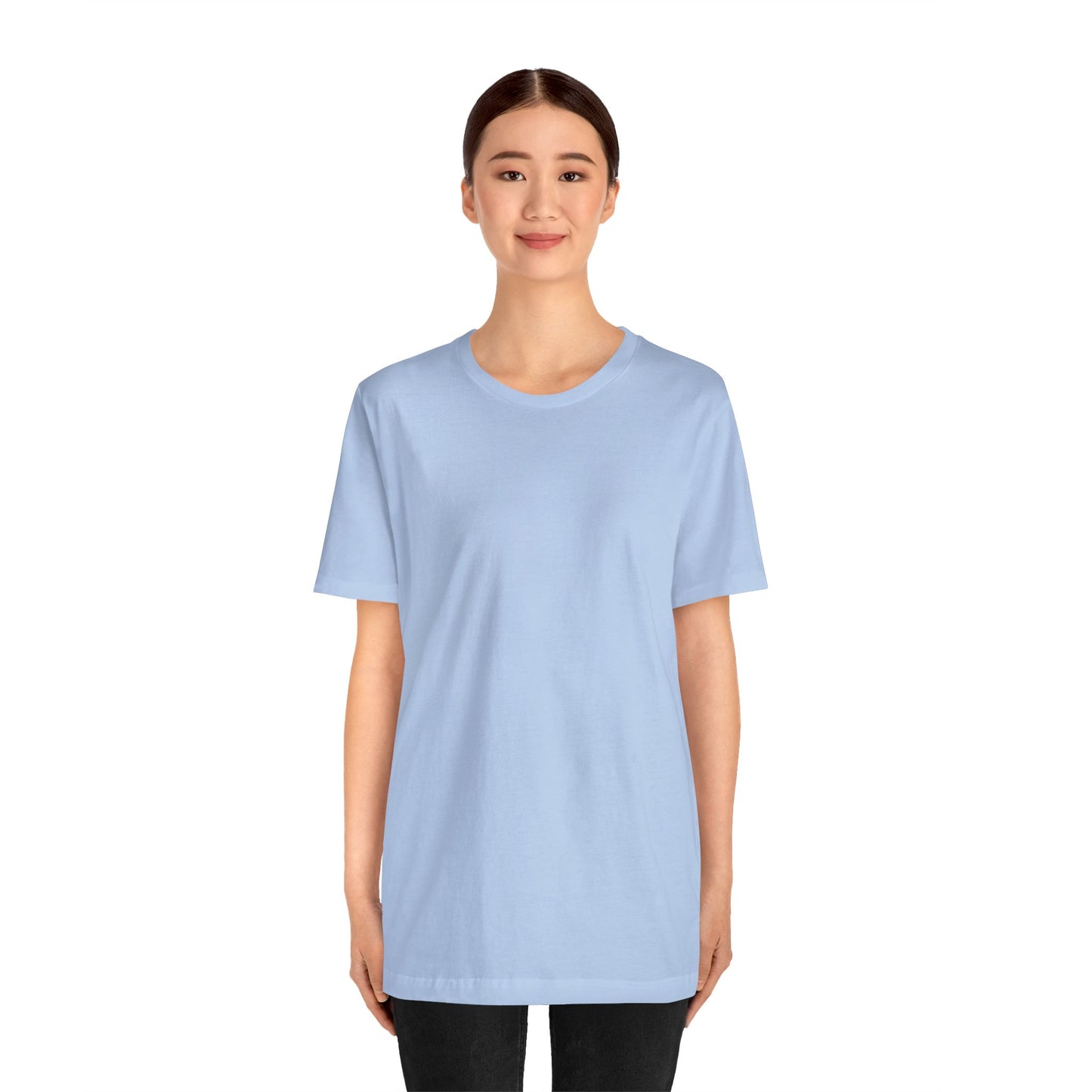 Womens Baby Blue T Shirts Premium Casual Short Sleeve Shirts Oversized Tops