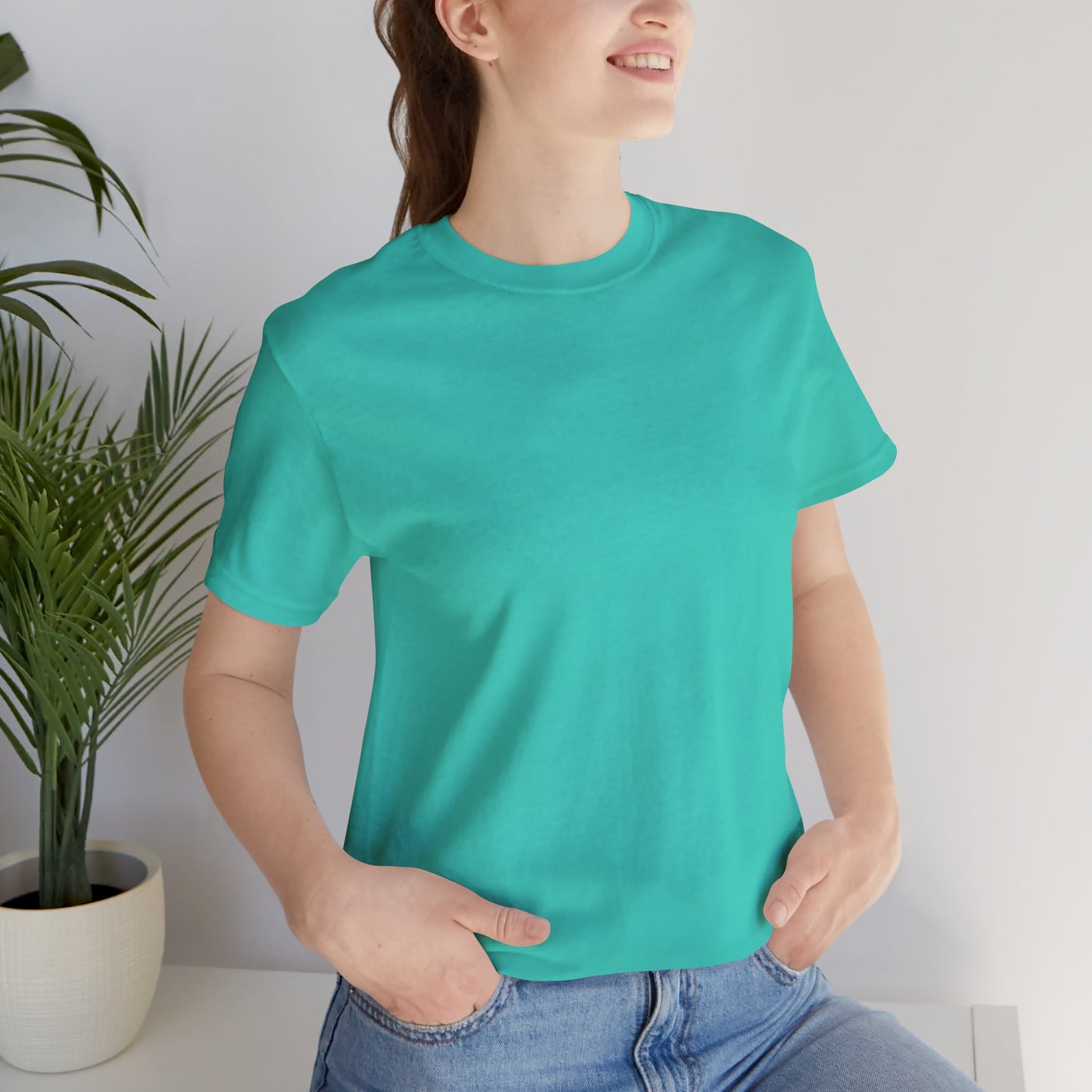 Womens Teal T Shirts Premium Casual Short Sleeve Shirts Oversized Tops