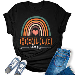 Womens Hello Class Teacher Shirt