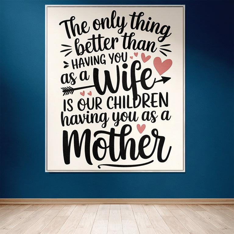 The Only Thing Better Wife 50" x 60" Gift Woven Blanket - Ships Free