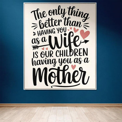 The Only Thing Better Wife 50" x 60" Gift Woven Blanket - Ships Free