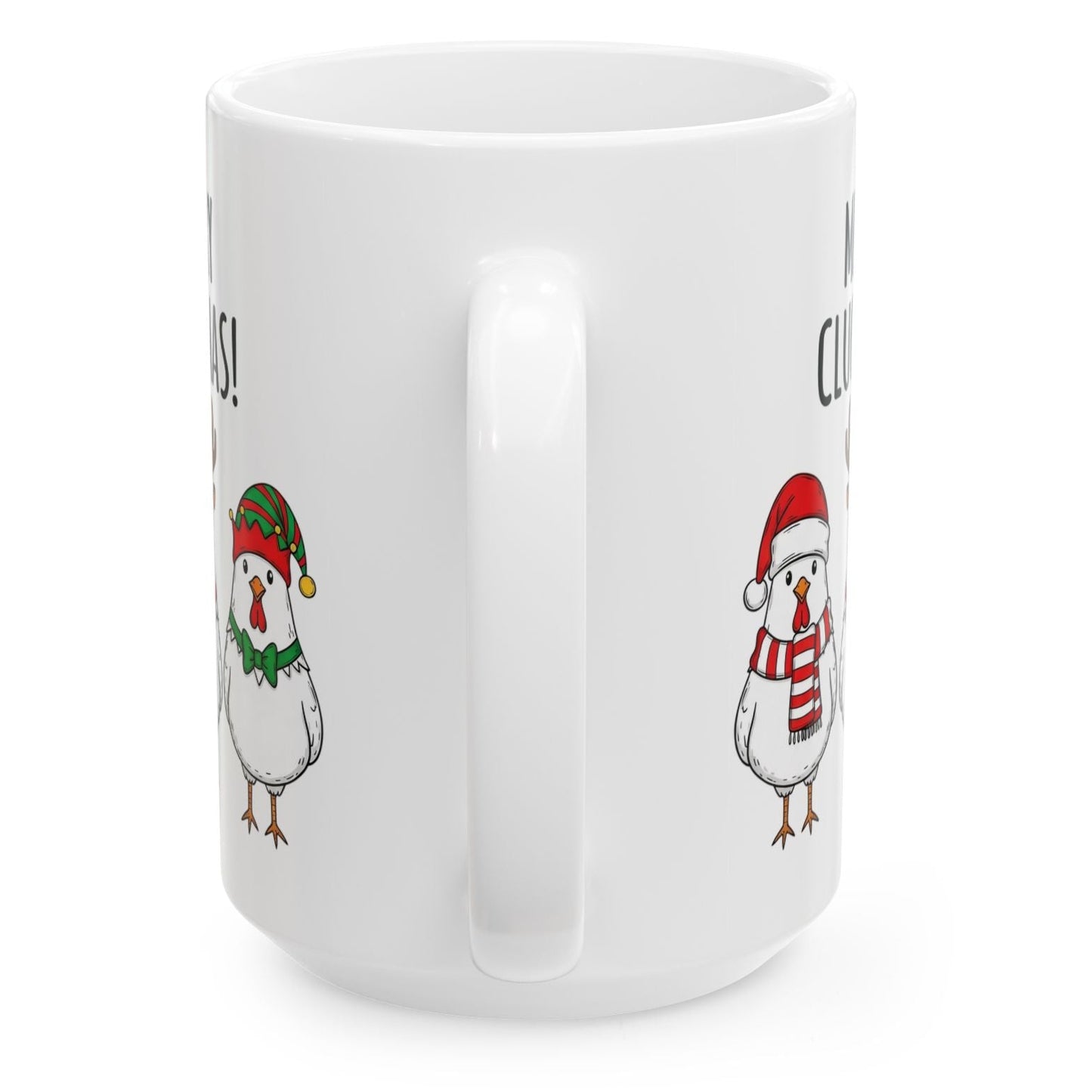 Merry Cluckmas 15oz Unique Gift Mug