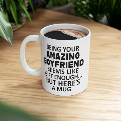 Gifts for Girlfriend from Boyfriend, Girlfriend Birthday Christmas Anniversary Gifts, Funny 11oz Unique Gift Coffee Cup Mug