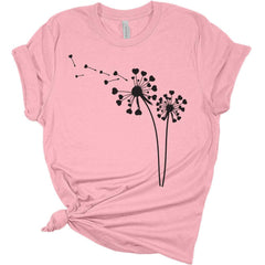 Womens Dandelion Heart Shirt