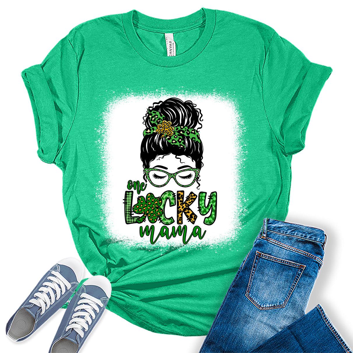 One Lucky Mama Shirt For St. Patrick's Day Women Tee